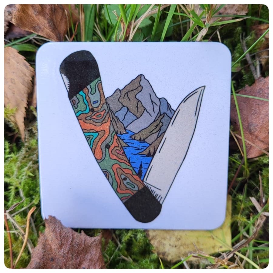 Magnetka nůž a hory